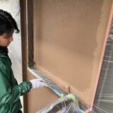 筑紫野市戸建て住宅、中塗り上塗り順調に進んでいます。