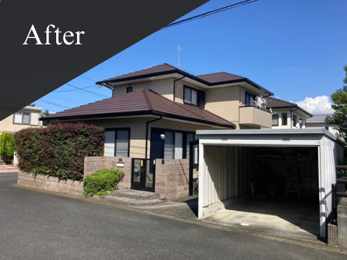 小郡市 戸建 外壁塗装・屋根塗装｜ルッソペイムF・ファイングランセラベスト